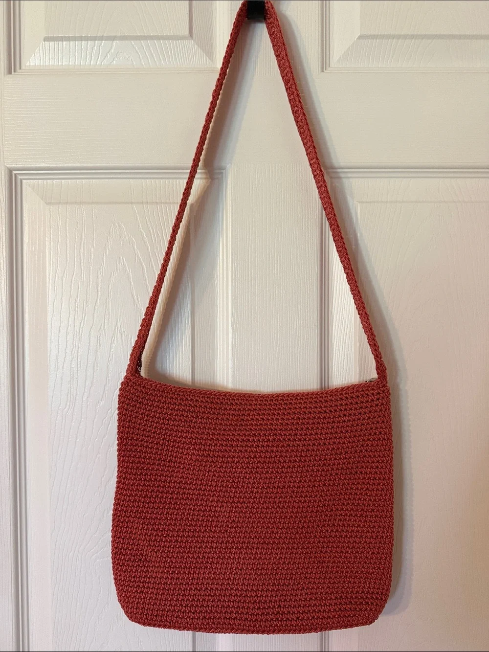 The Sak Terracotta Crochet Crossbody Bag